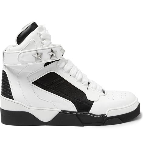 Givenchy: White Leather Star Tyson High